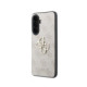 Rožinis dėklas Samsung Galaxy A37 telefonui "Guess PU 4G Metal Logo Case"