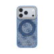 Mėlynas dėklas Apple iPhone 18 Pro telefonui "Guess PU 4G Ring Stand MagSafe Case"