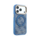 Mėlynas dėklas Apple iPhone 18 Pro telefonui "Guess PU 4G Ring Stand MagSafe Case"