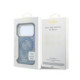 Mėlynas dėklas Apple iPhone 18 Pro telefonui "Guess PU 4G Ring Stand MagSafe Case"