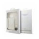Baltas dėklas Apple iPhone 18 Pro telefonui "Guess IML Flowers Allover Strap MagSafe Case"