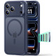 Matinis mėlynas dėklas Apple iPhone 17 Pro Max / 18 Pro Max telefonui "ESR Classic Hybrid Magsafe"