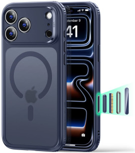 Matinis mėlynas dėklas Apple iPhone 17 Pro Max / 18 Pro Max telefonui "ESR Classic Hybrid Magsafe"