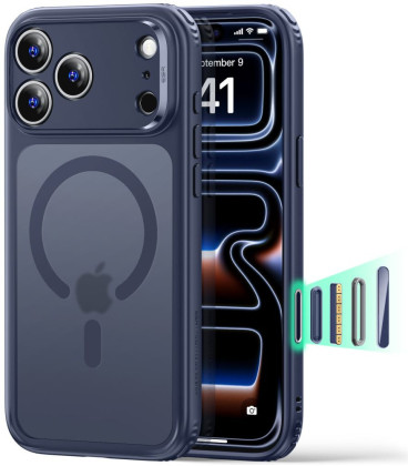 Matinis mėlynas dėklas Apple iPhone 17 Pro Max / 18 Pro Max telefonui "ESR Classic Hybrid Magsafe"