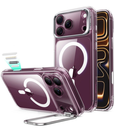 Skaidrus dėklas Apple iPhone 17 Pro / 18 Pro telefonui "ESR Classic Hybrid Kickstand Magsafe"