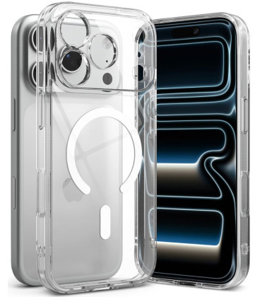 Skaidrus dėklas Apple iPhone 17 Pro / 18 Pro telefonui "Ringke Fusion Magnetic Magsafe"