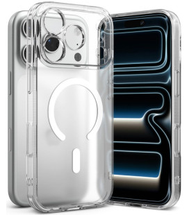 Matinis skaidrus dėklas Apple iPhone 17 Pro / 18 Pro telefonui "Ringke Fusion Magnetic Magsafe"