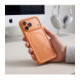 Oranžinis / skaidrus dėklas + stikliukai Apple iPhone 17 Pro / 18 Pro telefonui "Tech-Protect MagOne Magsafe CC"