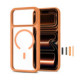 Oranžinis / skaidrus dėklas + stikliukai Apple iPhone 17 Pro Max / 18 Pro Max telefonui "Tech-Protect MagOne Magsafe CC"