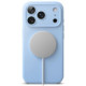 Šviesiai mėlynas dėklas Apple iPhone 17 Pro / 18 Pro telefonui "Ringke Silicone Magnetic Magsafe"