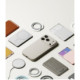 Pilkas dėklas Apple iPhone 17 Pro Max / 18 Pro Max telefonui "Ringke Silicone Magnetic Magsafe"