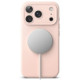 Rožinis / smėlio spalvos dėklas Apple iPhone 17 Pro Max / 18 Pro Max telefonui "Ringke Silicone Magnetic Magsafe"