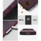 Bordo dėklas Apple iPhone 17 Pro Max / 18 Pro Max telefonui "Ringke Silicone Magnetic Magsafe"