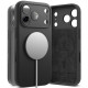 Juodas dėklas Apple iPhone 17 Pro Max / 18 Pro Max telefonui "Ringke Silicone Magnetic Magsafe"