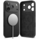 Juodas dėklas Apple iPhone 17 Pro Max / 18 Pro Max telefonui "Ringke Silicone Magnetic Magsafe"