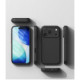 Juodas dėklas Apple iPhone 17 Pro Max / 18 Pro Max telefonui "Ringke Silicone Magnetic Magsafe"