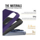 Dėklas Perfectionists Triangle Mag Case Apple iPhone 17 Pro Max/18 Pro Max violetinis