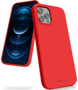 Dėklas Mercury Silicone Case Samsung A175 A17 4G/A176 A17 5G/A185 A18 4G/A186 A18 5G raudonas