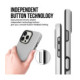 Dėklas Perfectionists Triangle Mag Case Apple iPhone 17 Pro/18 Pro sidabrinis