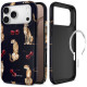 Dėklas Apple iPhone 17 Pro / 18 Pro telefonui "Tech-Protect Lamano Magsafe Midnight Cherry"