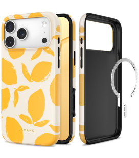 Dėklas Apple iPhone 17 Pro Max / 18 Pro Max telefonui "Tech-Protect Lamano Magsafe Lemon Haze"