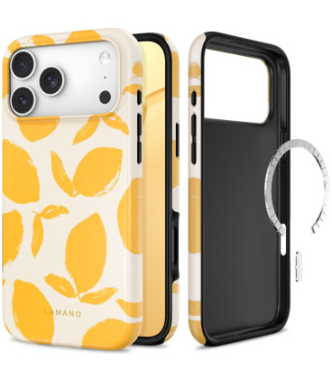 Dėklas Apple iPhone 17 Pro / 18 Pro telefonui "Tech-Protect Lamano Magsafe Lemon Haze"
