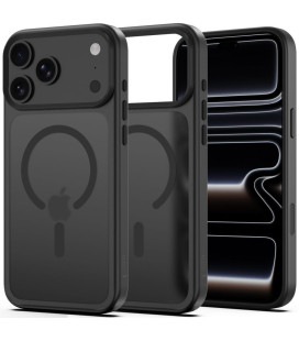 Matinis juodas dėklas Apple iPhone 17 Pro / 18 Pro telefonui "Tech-Protect Magmat Magsafe CC"