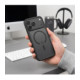 Matinis juodas dėklas Apple iPhone 17 Pro / 18 Pro telefonui "Tech-Protect Magmat Magsafe CC"