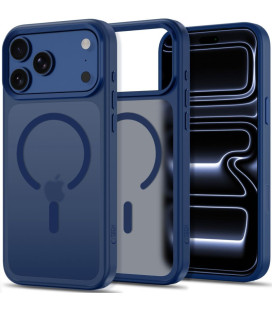 Matinis mėlynas dėklas Apple iPhone 17 Pro / 18 Pro telefonui "Tech-Protect Magmat Magsafe CC"