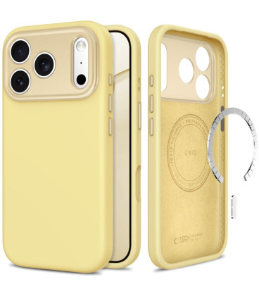Geltonas dėklas Apple iPhone 17 Pro / 18 Pro telefonui "Tech-Protect Uniq Magsafe CC"