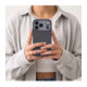 Pilkas dėklas Apple iPhone 17 Pro Max / 18 Pro Max telefonui "Tech-Protect Uniq Magsafe CC"