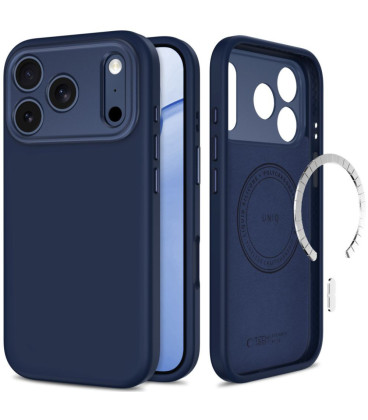 Mėlynas dėklas Apple iPhone 17 Pro Max / 18 Pro Max telefonui "Tech-Protect Uniq Magsafe CC"