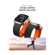 Juoda / oranžinė apyrankė Apple Watch 8 / 9 / 10 / 11 / 12 / SE / Ultra (44 / 45 / 46 / 49 mm) laikrodžiui "Spigen Athlex Air M"