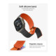Juoda / oranžinė apyrankė Apple Watch 8 / 9 / 10 / 11 / 12 / SE / Ultra (44 / 45 / 46 / 49 mm) laikrodžiui "Spigen Athlex Air M"