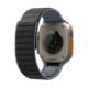 Juoda / pilka apyrankė Apple Watch 8 / 9 / 10 / 11 / 12 / SE / Ultra (44 / 45 / 46 / 49 mm) laikrodžiui "Spigen Athlex Air M"