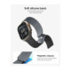 Juoda / pilka apyrankė Apple Watch 8 / 9 / 10 / 11 / 12 / SE / Ultra (44 / 45 / 46 / 49 mm) laikrodžiui "Spigen Athlex Air M"