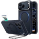 Matinis mėlynas dėklas Apple iPhone 17 Pro / 18 Pro telefonui "ESR Classic Hybrid Kickstand Magsafe"