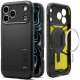 Juodas dėklas Apple iPhone 17 Pro Max / 18 Pro Max telefonui "Spigen Tough Armor T Magsafe"
