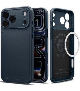 Mėlynas (Metal Slate) dėklas Apple iPhone 17 Pro Max / 18 Pro Max telefonui "Spigen Thin Fit Magsafe"