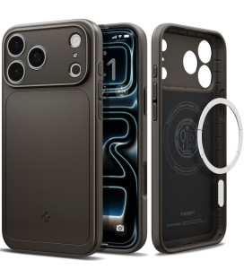 Pilkas (Gunmetal) dėklas Apple iPhone 17 Pro Max / 18 Pro Max telefonui "Spigen Thin Fit Magsafe"