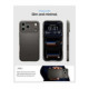 Pilkas (Gunmetal) dėklas Apple iPhone 17 Pro Max / 18 Pro Max telefonui "Spigen Thin Fit Magsafe"