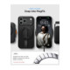 Juodas dėklas Apple iPhone 17 Pro Max / 18 Pro Max telefonui "Spigen Thin Fit Magsafe"
