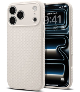 Smėlio spalvos (Natural Titanium) dėklas Apple iPhone 17 Pro Max / 18 Pro Max telefonui "Spigen Liquid Air"
