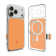 Oranžinis / skaidrus dėklas Apple iPhone 17 Pro Max / 18 Pro Max telefonui "Spigen Ultra Hybrid T Magsafe"