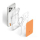 Oranžinis / skaidrus dėklas Apple iPhone 17 Pro Max / 18 Pro Max telefonui "Spigen Ultra Hybrid T Magsafe"