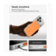 Oranžinis / skaidrus dėklas Apple iPhone 17 Pro Max / 18 Pro Max telefonui "Spigen Ultra Hybrid T Magsafe"