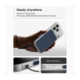 Matinis mėlynas / skaidrus dėklas Apple iPhone 17 Pro Max / 18 Pro Max telefonui "Spigen Ultra Hybrid T Magsafe"