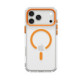 Skaidrus (oranžinis) dėklas Apple iPhone 17 Pro Max / 18 Pro Max telefonui "Spigen Ultra Hybrid Optik S Magsafe"