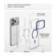 Skaidrus (mėlynas) dėklas Apple iPhone 17 Pro Max / 18 Pro Max telefonui "Spigen Ultra Hybrid Optik S Magsafe"