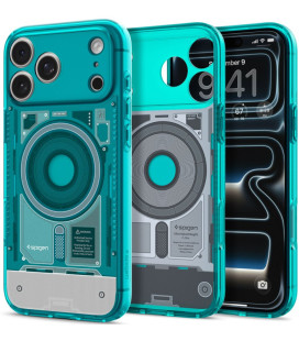 Mėlynas dėklas Apple iPhone 17 Pro Max / 18 Pro Max telefonui "Spigen Ultra Hybrid Magsafe C-One Bondi Blue"
